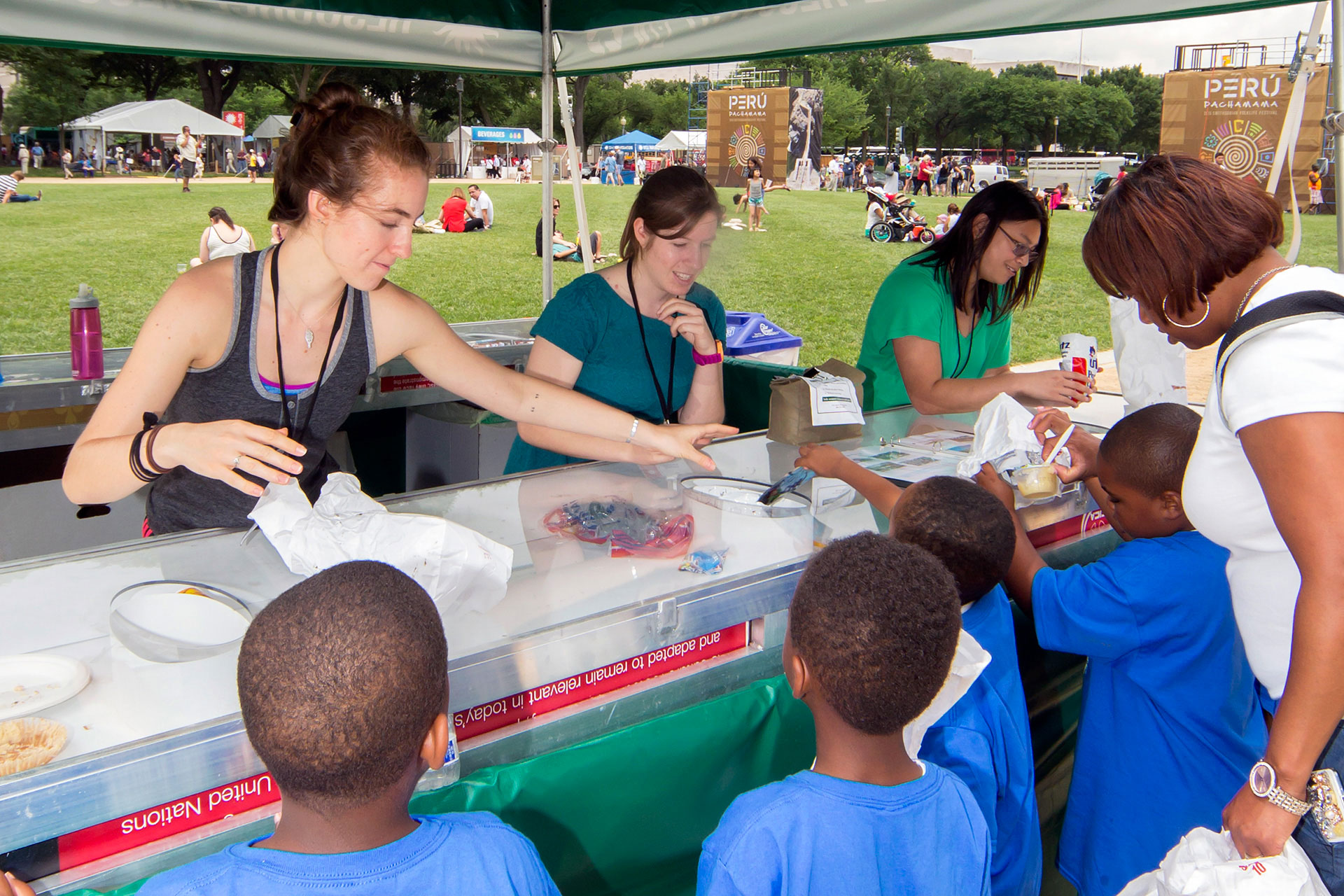 Folklife Festival sustainability booth